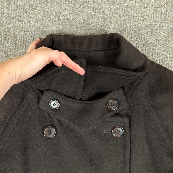 VTG Charles Klein Brown Wool Floor Length Double Breasted Belted Coat Women’s 3X - Picture 8 of 13